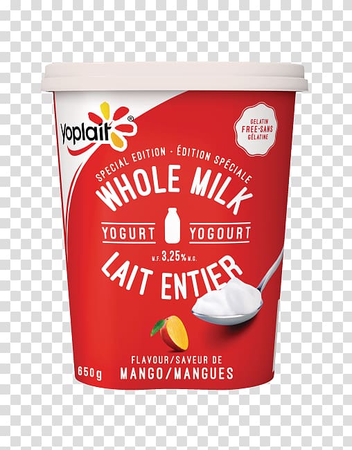 Milk Cream Yoghurt Yoplait Grocery store, mango milk transparent background PNG clipart