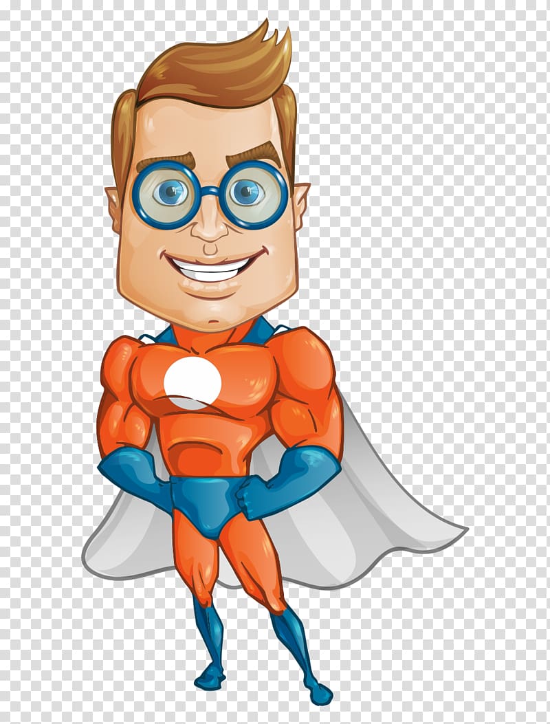 Batgirl Superman Superhero Character, Q version of the cartoon hand-painted American hero clothing men transparent background PNG clipart