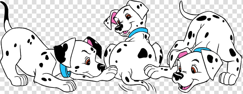 Dalmatian dog Cruella de Vil Perdita Puppy The Walt Disney Company, bone dog transparent background PNG clipart