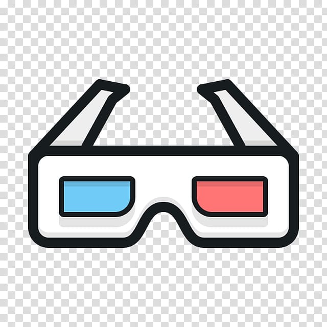 Computer Icons 3D film Polarized 3D system Stereoscopy, glasses transparent background PNG clipart
