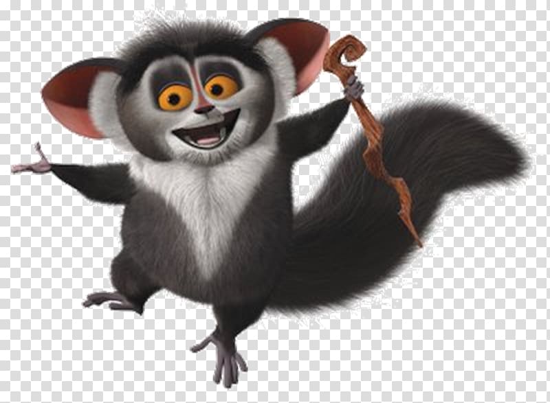 Julien Lemur Madagascar Animation Character, lilo transparent background PNG clipart