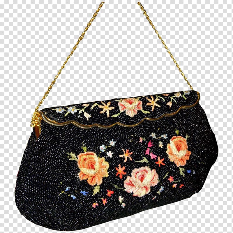 Hobo bag Handbag Beadwork Vintage clothing, bag transparent background PNG clipart