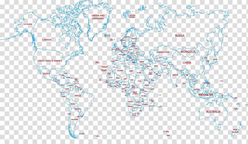 World Map Text Sky Illustration, Blue map of the world transparent background PNG clipart