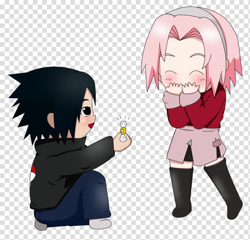 Sakura Haruno Sasuke Uchiha Naruto Hinata Hyuga Anime, marry me transparent background PNG clipart