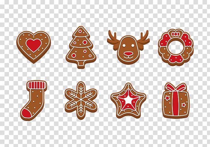features christmas gingerbread man transparent background PNG clipart