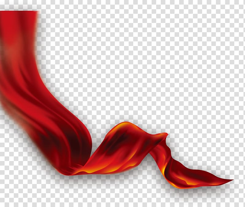 red 3D wave illustration, Red Computer , Ribbon transparent background PNG clipart