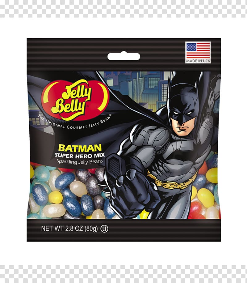 Batman Gelatin dessert Lollipop The Jelly Belly Candy Company Jelly bean, Jelly Belly Candy Company transparent background PNG clipart