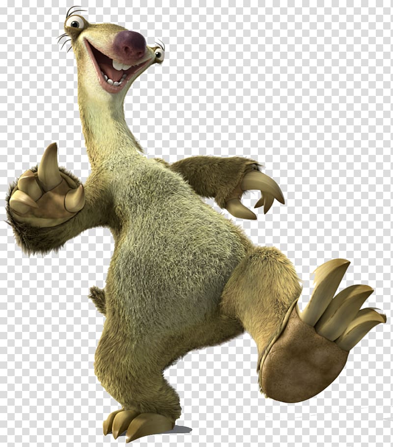 Sid, Sid Manfred Scrat Sloth Ice Age, ice age transparent background PNG clipart