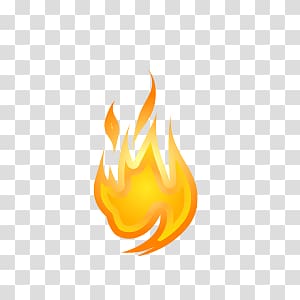 small yellow cartoon fire transparent background PNG clipart