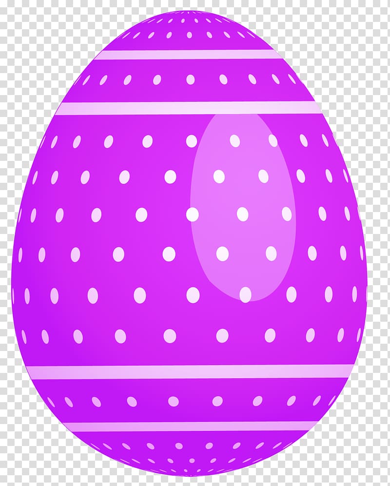 purple and white polka-dot egg illustration, Easter Bunny Easter egg , Purple Dotted Easter Egg transparent background PNG clipart