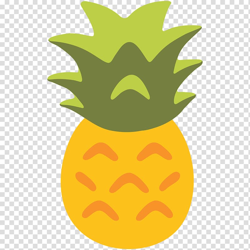 Upside-down cake Emojipedia Pineapple Sticker, pineapple transparent background PNG clipart