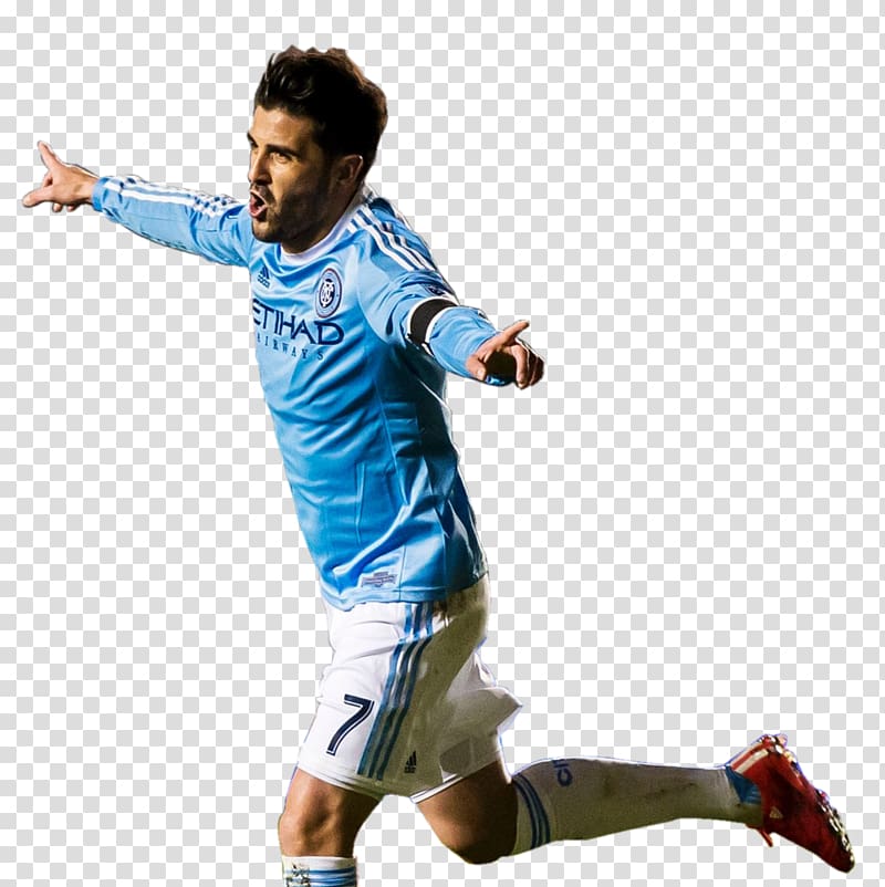 New York City FC FC Barcelona Melbourne City FC Football player, david villa transparent background PNG clipart