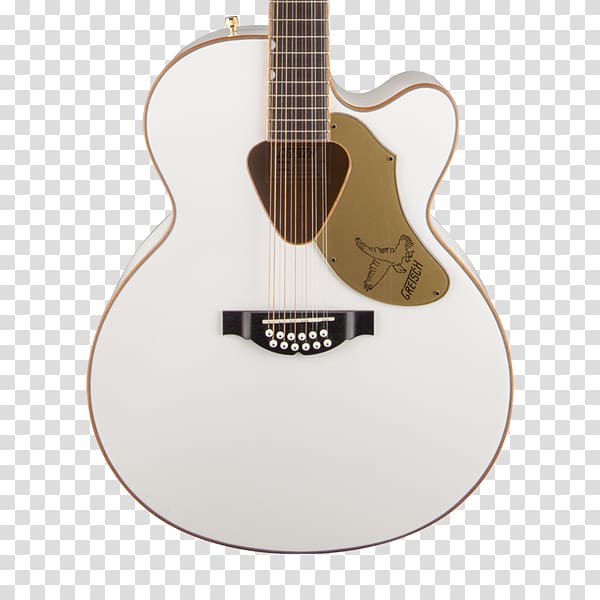 Twelve-string guitar Gretsch White Falcon Acoustic-electric guitar Cutaway, guitar transparent background PNG clipart