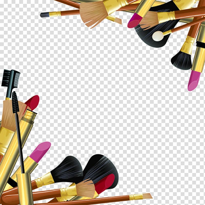 assorted-color makeup brushes, Cosmetics Makeup brush Make-up artist, Makeup Tools transparent background PNG clipart