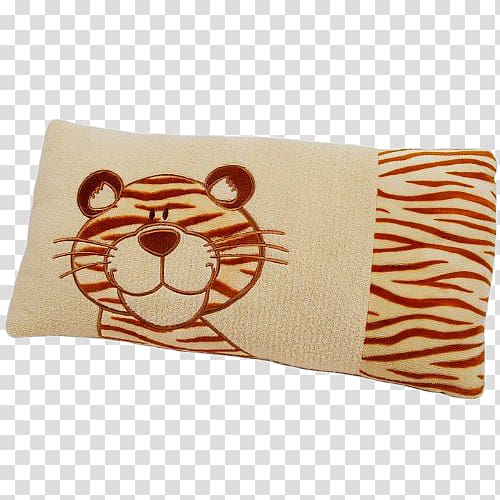 Throw pillow Tiger Cushion, Tiger pattern pillow transparent background PNG clipart