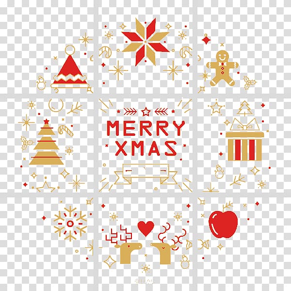 Squares Christmas Greeting transparent background PNG clipart