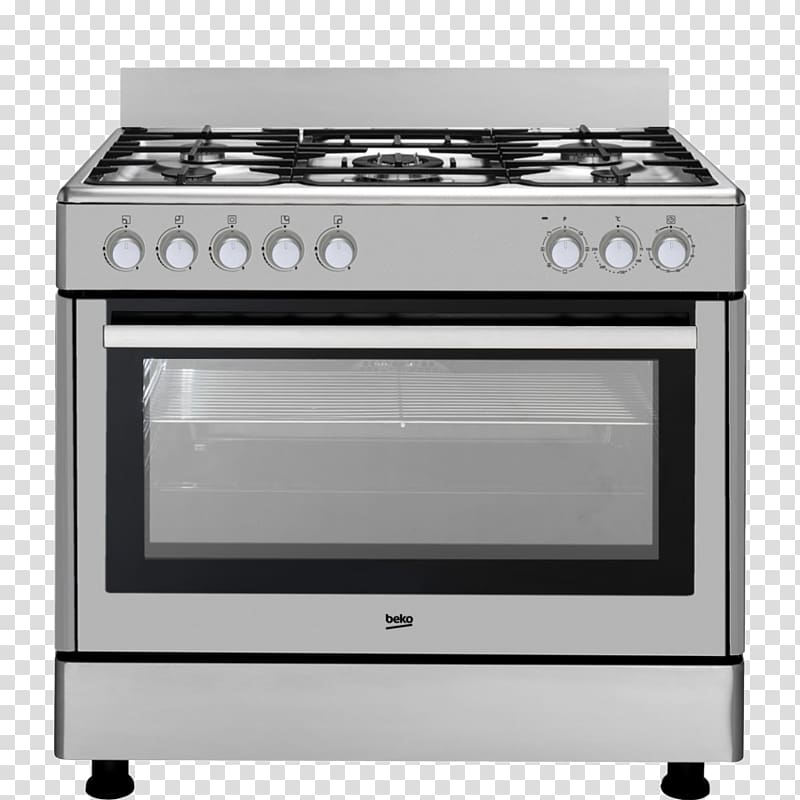 Beko, gasfornuis met Elektrische Oven CSS53000DW Cooking Ranges Gas stove Convection oven, Oven transparent background PNG clipart