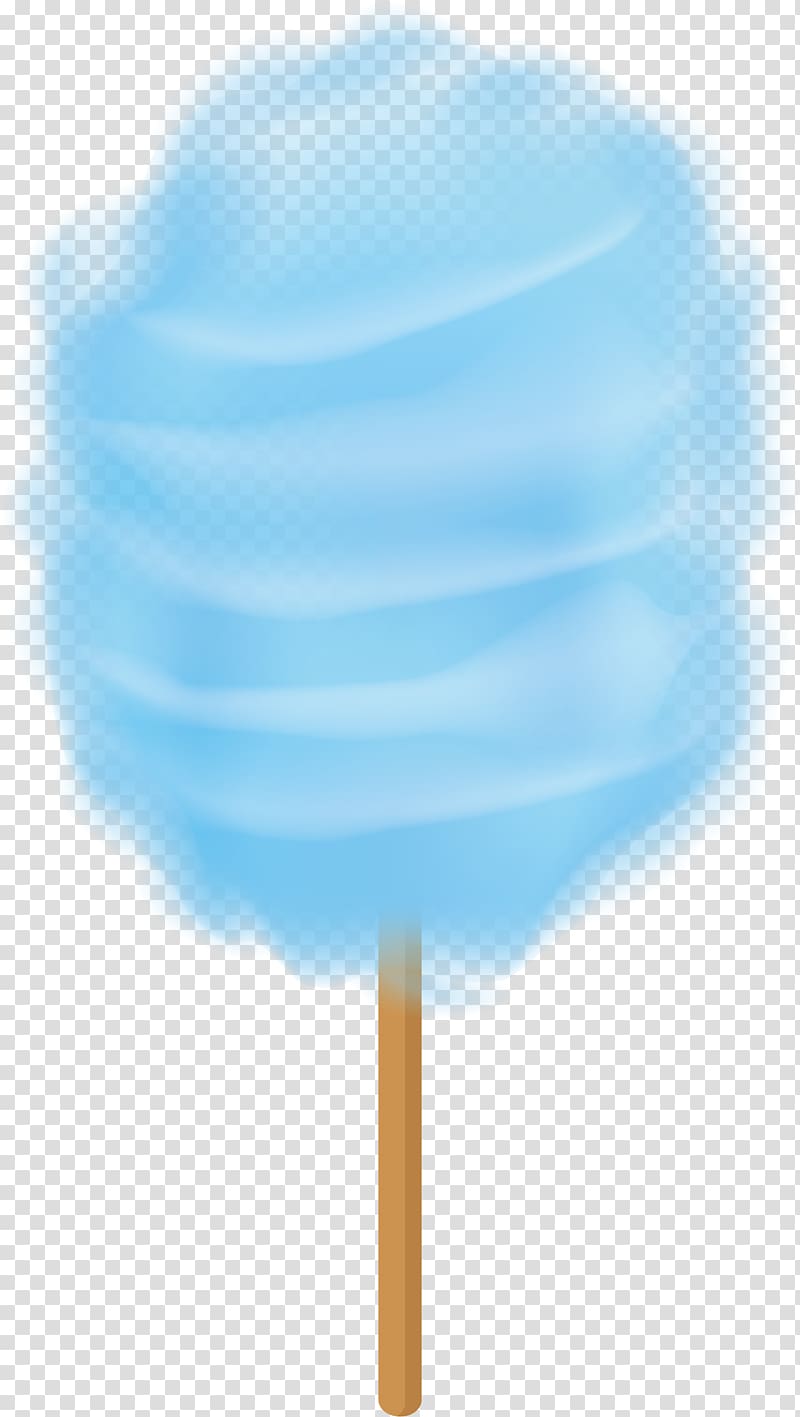 blue sugar candy with stick, Cotton candy Blue Sweetness, Dream blue cotton candy transparent background PNG clipart