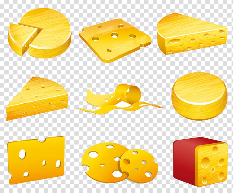 Cheese Euclidean Illustration, Delicious cheese and cheese illustration transparent background PNG clipart