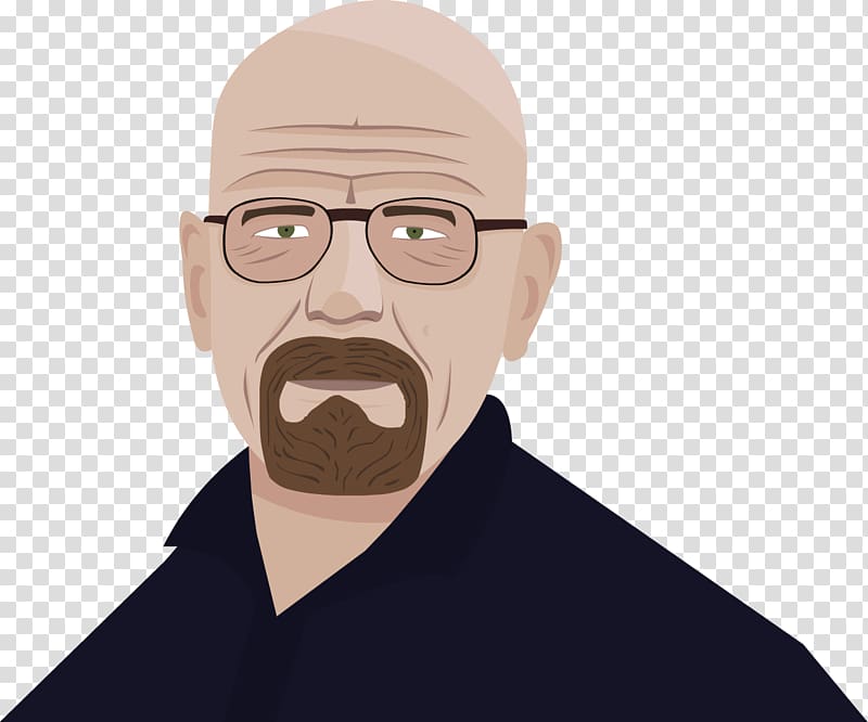 Face Facial hair Chin Moustache Beard, walter white transparent background PNG clipart