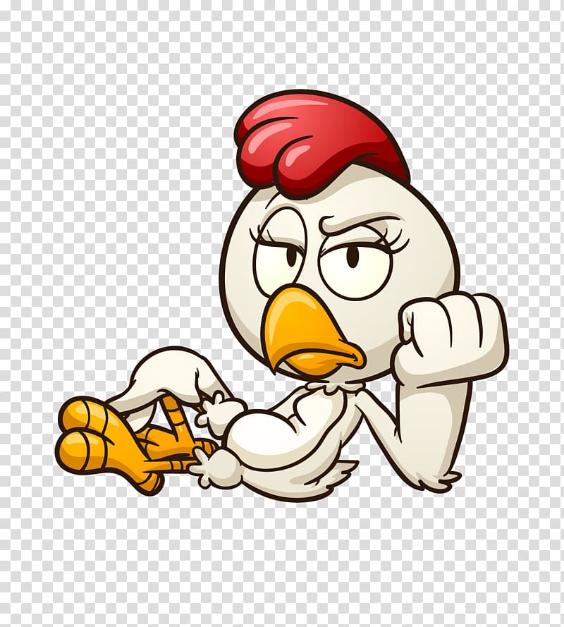 Chicken Cartoon Illustration, chick transparent background PNG clipart
