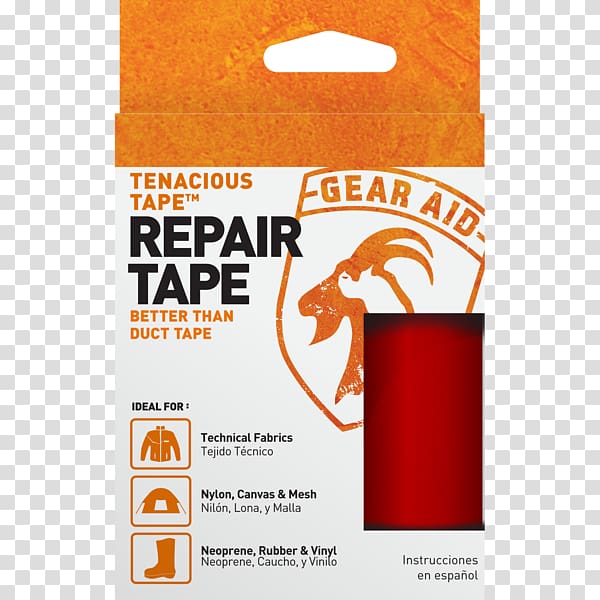Adhesive tape Repair kit Maintenance Sticker, Red tape transparent background PNG clipart