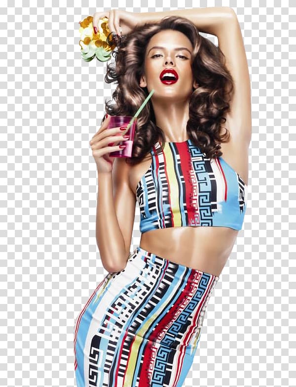 Alessandra Ambrosio Supermodel Fashion Editorial, model transparent background PNG clipart