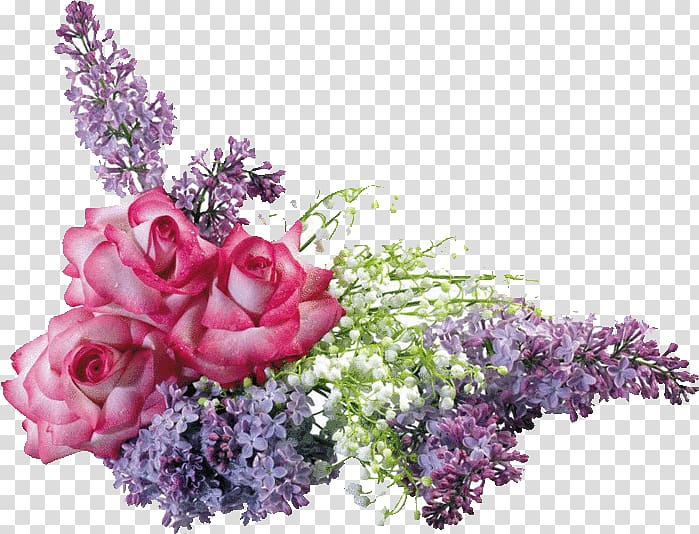 Cut flowers Floral design Common lilac Flower bouquet, flower transparent background PNG clipart