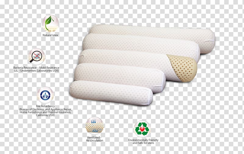 Bolster Material Pillow Neck pain, high elasticity foam transparent background PNG clipart