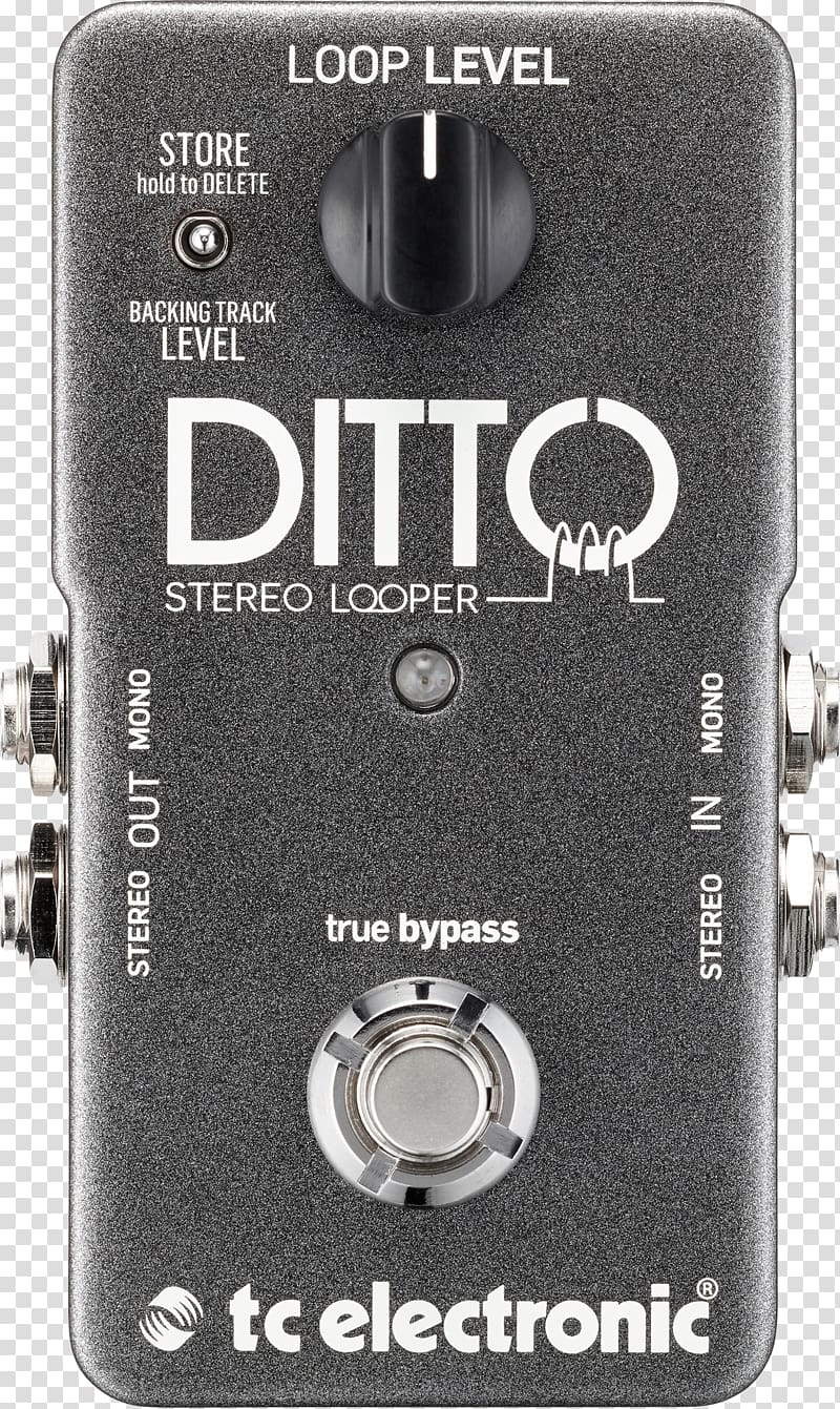 TC Electronic Ditto Stereo Looper Effects Processors & Pedals TC Electronic Ditto Looper, guitar transparent background PNG clipart