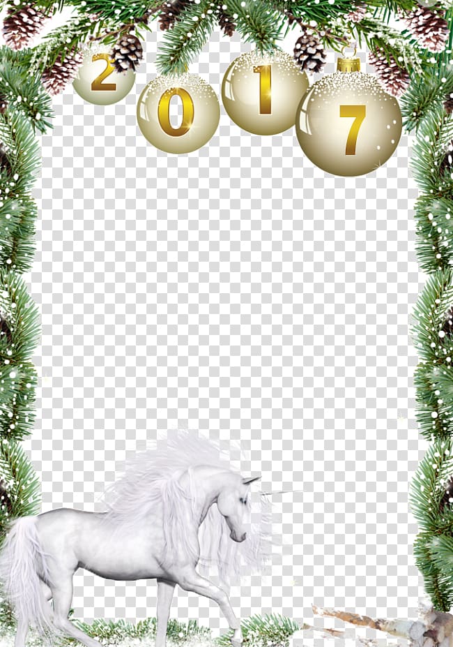 Christmas New Year\'s Day , New Year Christmas and New Year Border transparent background PNG clipart