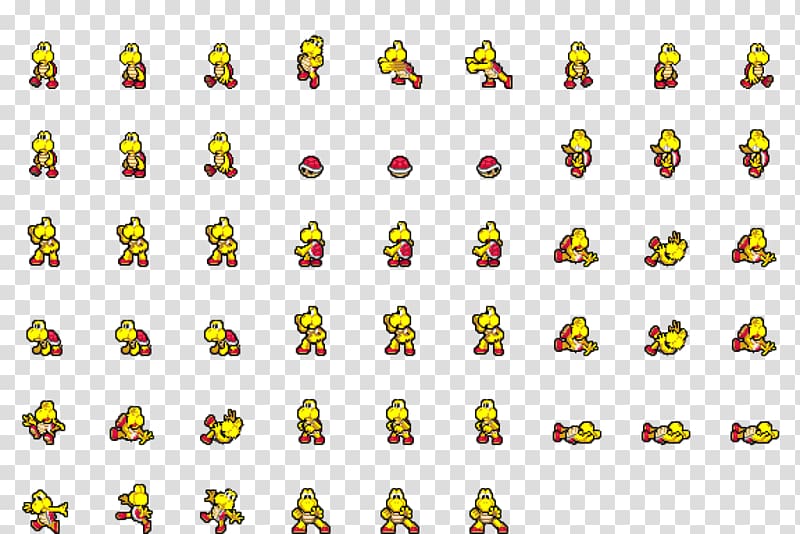 Bowser Super Mario World 2: Yoshi\'s Island Sprite Yoshi\'s Story Koopa Troopa, sprite transparent background PNG clipart