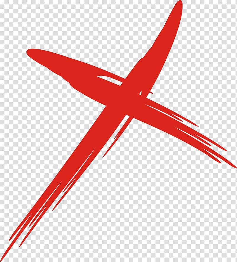 Open - Transparent Background Thin Red X - Free Transparent PNG