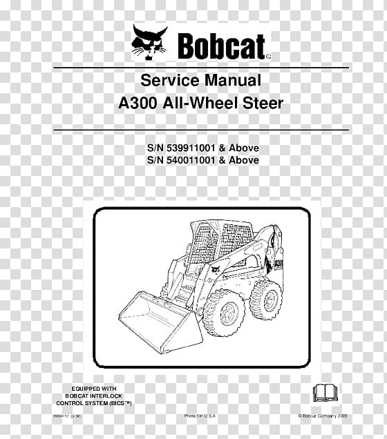 Skid-steer loader Bobcat Company Owner's manual Product Manuals, excavator transparent background PNG clipart