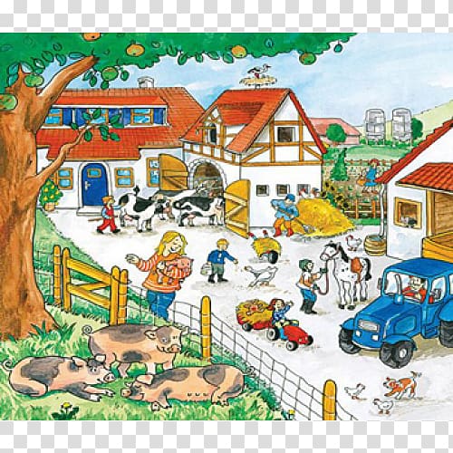 Jigsaw Puzzles Ravensburger Farm, oyuncaklar transparent background PNG clipart