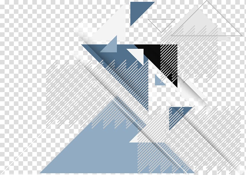 gray and blue triangle illustrations, Line Geometry, Business blue material science and technology of geometric lines transparent background PNG clipart