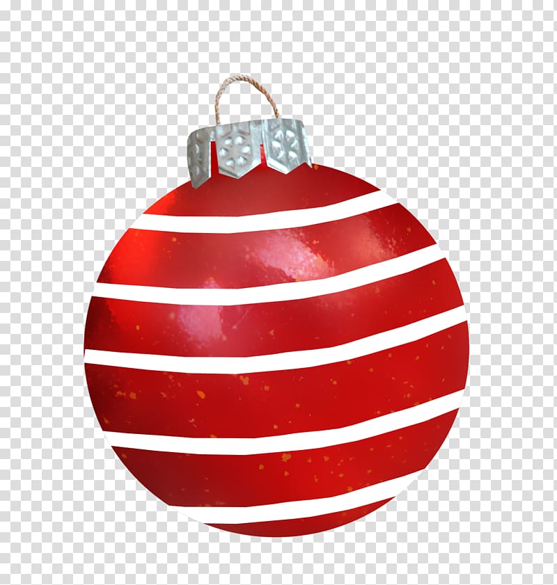 Christmas ornament Red, Red Christmas ball transparent background PNG clipart