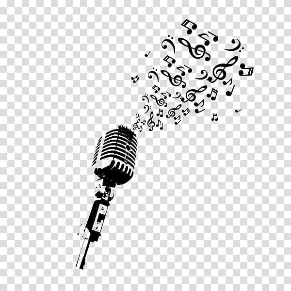 Microphone Musical note Drawing, microphone transparent background PNG clipart