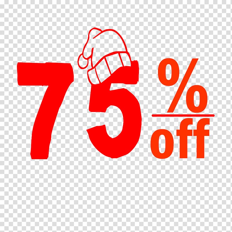 Christmas 75% Discount Tag., others transparent background PNG clipart