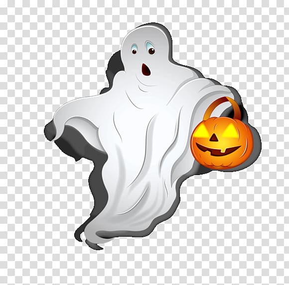 Halloween Ghost Pumpkin, Halloween transparent background PNG clipart