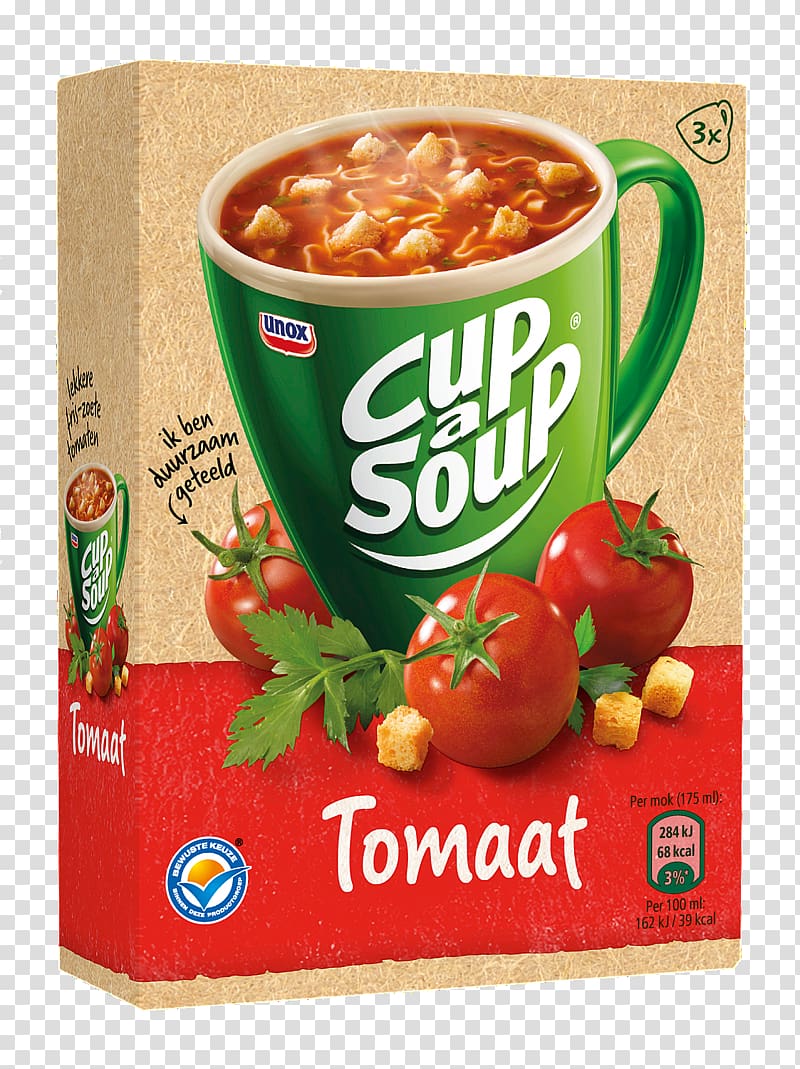 Tomato soup Cup-a-Soup Knorr, soup cup transparent background PNG clipart