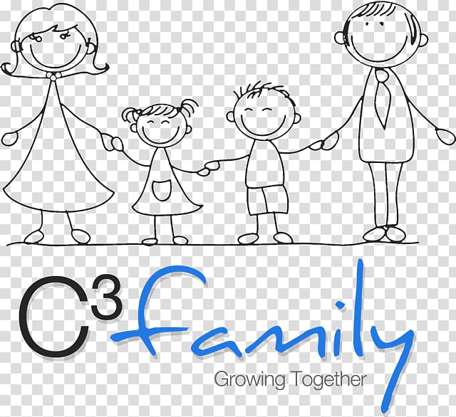 Drawing Stick figure Family, Healthy Family Logo transparent background PNG clipart