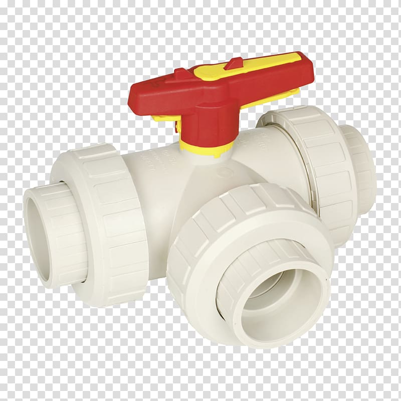 Plastic Ball valve Piping and plumbing fitting Polypropylene, transparent background PNG clipart