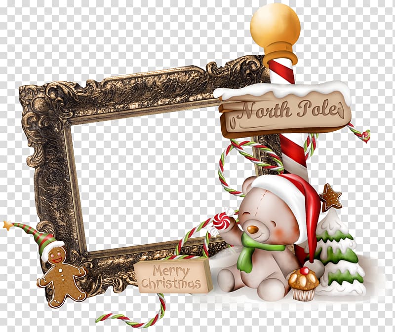 christmas decoration frame material transparent background PNG clipart