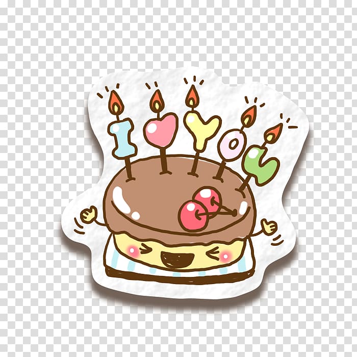 Creative birthday cake transparent background PNG clipart