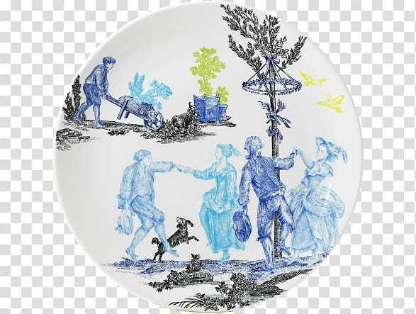 Museo della tela di Jouy Toile Gien Cake Dish, small dessert plates transparent background PNG clipart