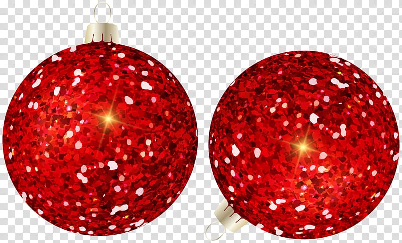 Christmas Balls Red transparent background PNG clipart