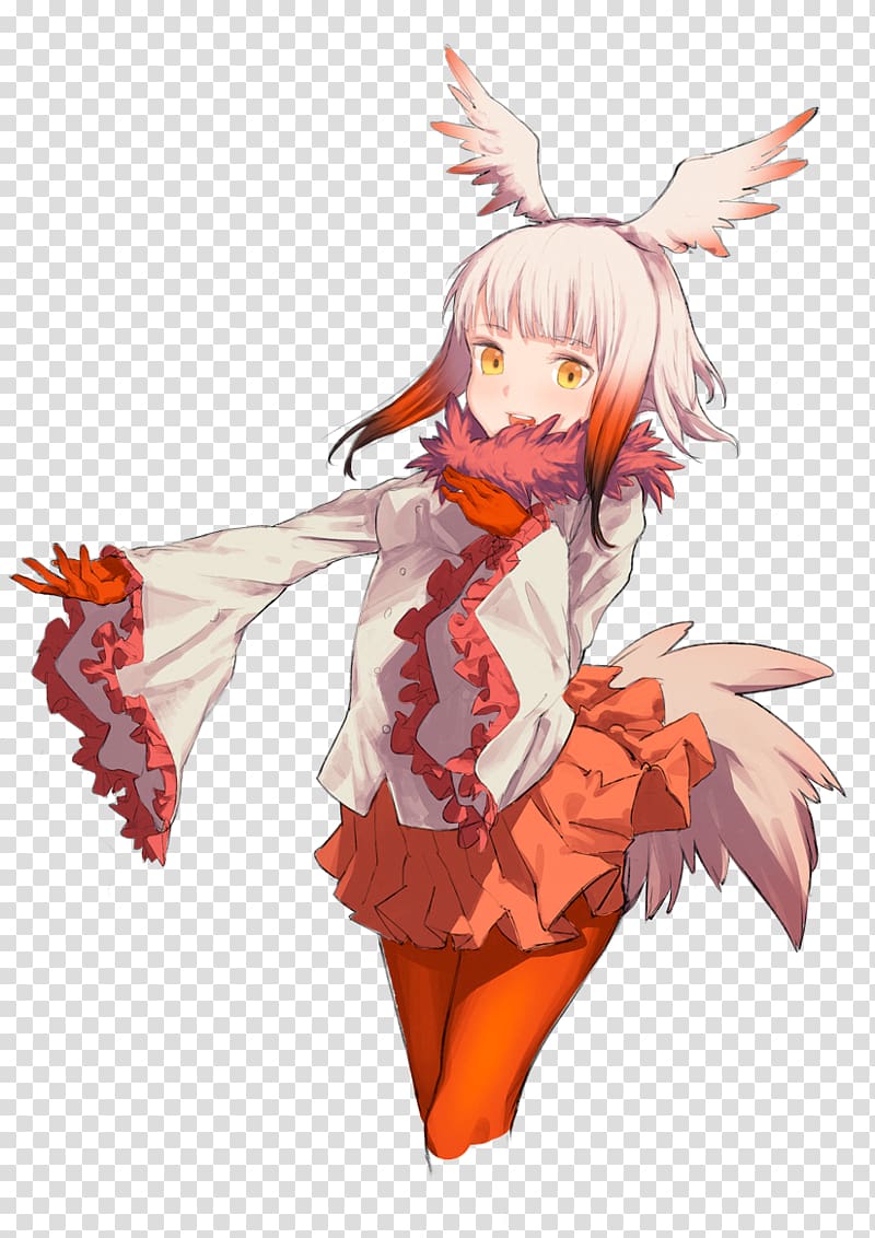 Kemono Friends Crested ibis Anime Nexon, Anime transparent background PNG clipart