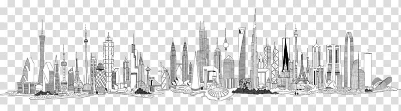 silhouette of city, Cities Of The World transparent background PNG clipart