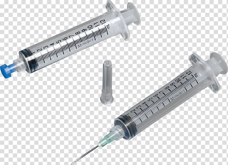 Syringe Hypodermic needle Luer taper Becton Dickinson Medical Equipment, syringe transparent background PNG clipart